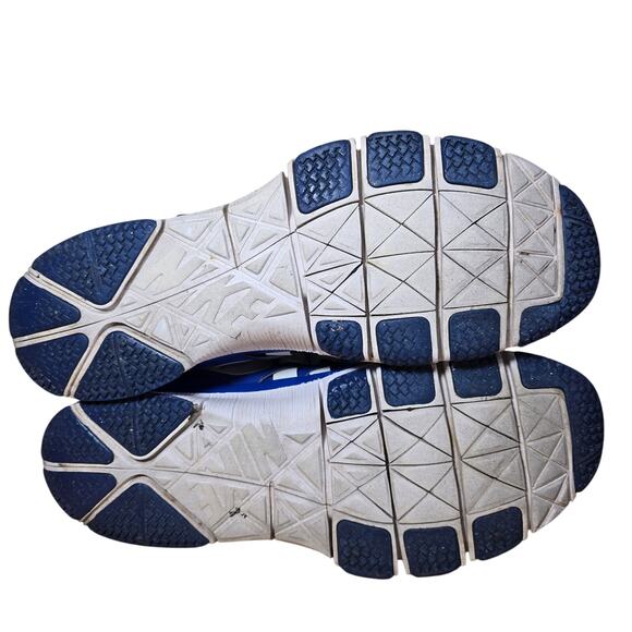 Nike Men's Training Lunar Woven Leather Trainers 579811-402 Blue/White Size 10 - Picture 6 of 8